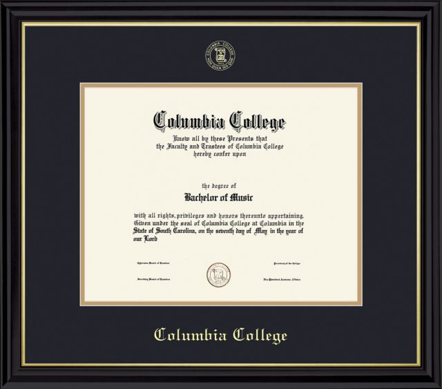 Columbia College Diploma Frame