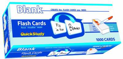 Blank Flash Cards - 1000 Card